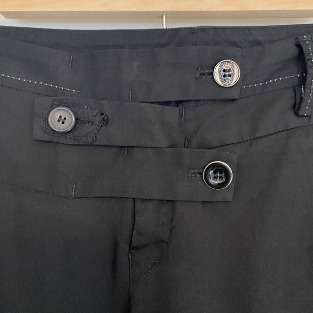 Marithe + Francois Girbaud RARE Vntg Pants Avant Garde 90s Y2K Black Size 30 US